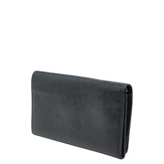 バレンシアガ クラシックコンチネンタル 二つ折り長財布 186194 ブラック レザー レディース BALENCIAGA 【中古】