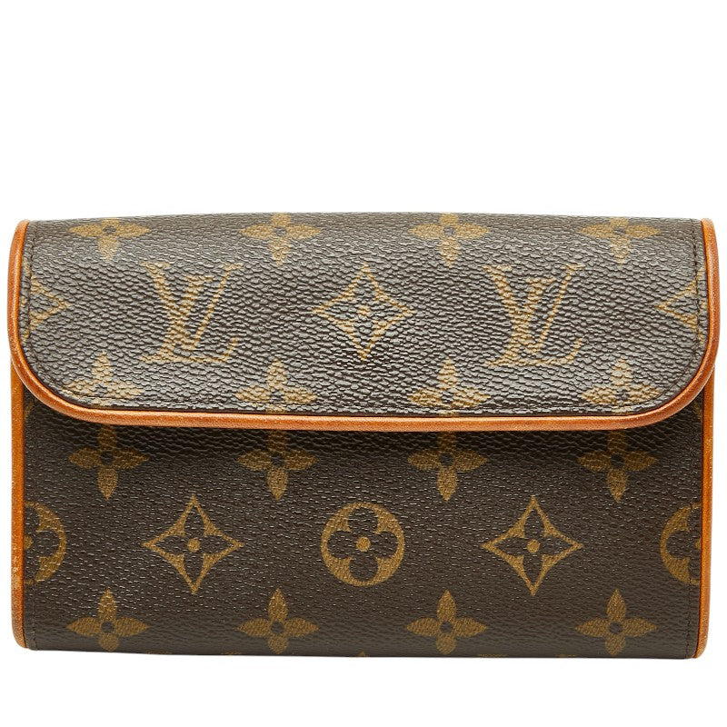 ルイ ヴィトン モノグラム ポシェット フロランティーヌ ポーチ M51855 ブラウン PVC レザー レディース LOUIS VUITTON 【中古】