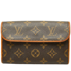 ルイ ヴィトン モノグラム ポシェット フロランティーヌ ポーチ M51855 ブラウン PVC レザー レディース LOUIS VUITTON 【中古】