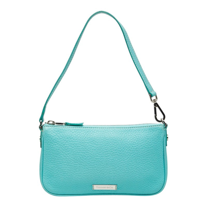 ティファニー ハンドバッグ ポーチ ティファニーブルー レザー レディース TIFFANY&Co. 【中古】
