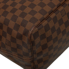 ルイ ヴィトン ダミエ ネヴァーフルGM トートバッグ ショルダーバッグ N51106 ブラウン PVC レザー レディース LOUIS VUITTON 【中古】