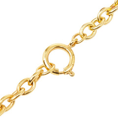 シャネル チェーン ロング ネックレス ゴールド メッキ ラインストーン レディース CHANEL 【中古】
