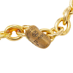 シャネル チェーン ロング ネックレス ゴールド メッキ ラインストーン レディース CHANEL 【中古】