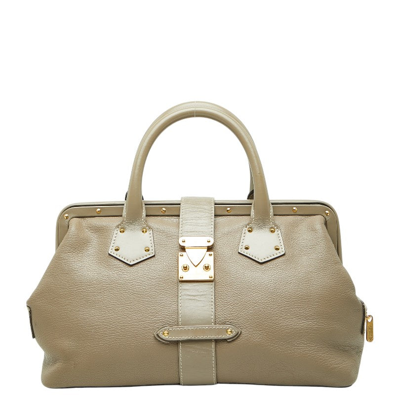 ルイ ヴィトン スハリ アンジェニューPM ハンドバッグ ヴェローヌ グレージュ レザー レディース LOUIS VUITTON 【中古】