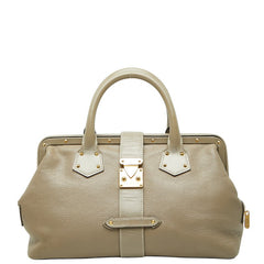 ルイ ヴィトン スハリ アンジェニューPM ハンドバッグ ヴェローヌ グレージュ レザー レディース LOUIS VUITTON 【中古】