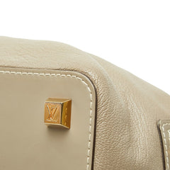 ルイ ヴィトン スハリ アンジェニューPM ハンドバッグ ヴェローヌ グレージュ レザー レディース LOUIS VUITTON 【中古】