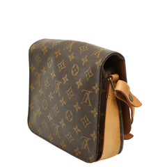 ルイ ヴィトン モノグラム カルトシエールMM 斜め掛け ショルダーバッグ M51253 ブラウン PVC レザー レディース LOUIS VUITTON 【中古】