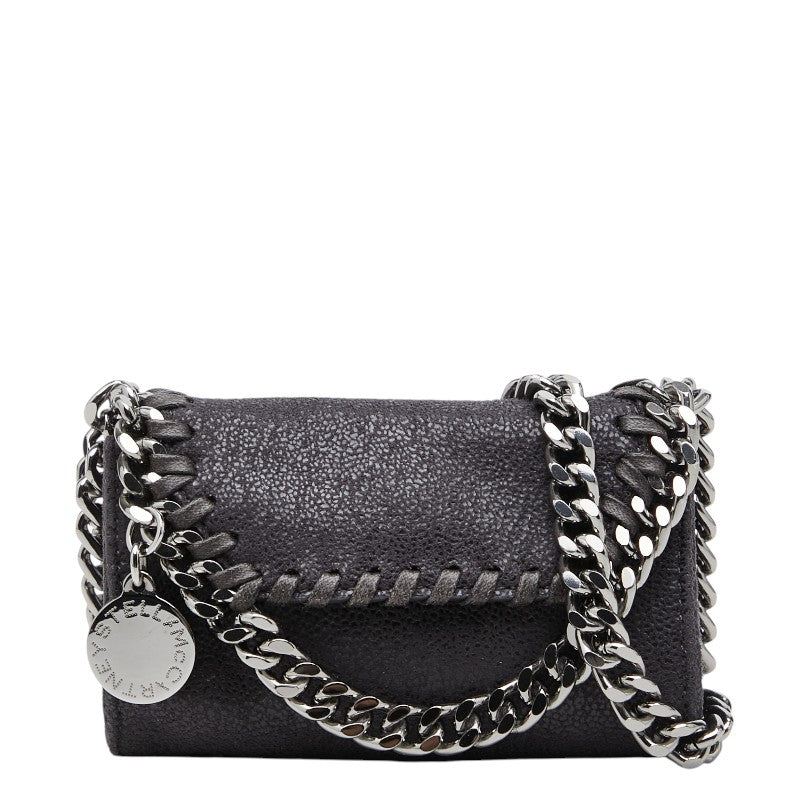 ステラマッカートニー ファラベラ マイクロ チェーン ショルダーバッグ ダークグレー ポリエステル レディース Stella McCartney 【中古】