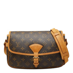 ルイ ヴィトン モノグラム ソローニュ 斜め掛け ショルダーバッグ M42250 ブラウン PVC レザー レディース LOUIS VUITTON 【中古】