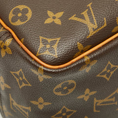 ルイ ヴィトン モノグラム ドーヴィル ハンドバッグ M47270 ブラウン PVC レザー レディース LOUIS VUITTON 【中古】