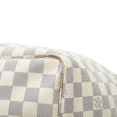 ルイ ヴィトン ダミエ アズール ネヴァーフルGM ショルダーバッグ トートバッグ N51108 ホワイト PVC レザー レディース LOUIS VUITTON 【中古】