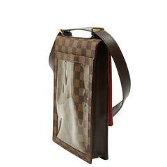 ルイ ヴィトン ダミエ ポートベロー 斜め掛け ショルダーバッグ N45271 ブラウン PVC レザー レディース LOUIS VUITTON 【中古】