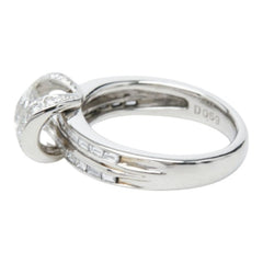 Pt900 プラチナ ダイヤ1.024ct ダイヤ0.59ct リング 指輪 レディース 10号 【中古】