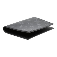 ルイ ヴィトン モノグラム エクリプス クーヴェルテュール パスポールNM パスポートケース M64501 ブラック PVC メンズ LOUIS VUITTON 【中古】