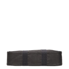 エルメス エールライン トートMM ハンドバッグ トートバッグ グレー キャンバス レディース HERMES 【中古】