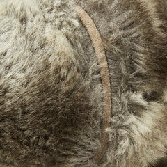 フェンディ ズッカ リュック バックパック グレー ファー スウェード レディース FENDI 【中古】
