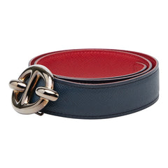 エルメス シェーヌダンクル バックルベルト サイズ 68 ブラック レッド クシュベル レディース HERMES 【中古】