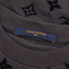 ルイ ヴィトン モノグラム フックアンドループ 半袖Tシャツ サイズS グレー コットン メンズ LOUIS VUITTON 【中古】