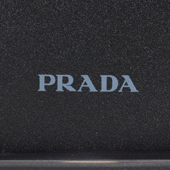 プラダ 三角ロゴプレート アイフォンケース iPhone 14Pro スマホケース ブラック レザー プラスチック ユニセックス PRADA 【中古】