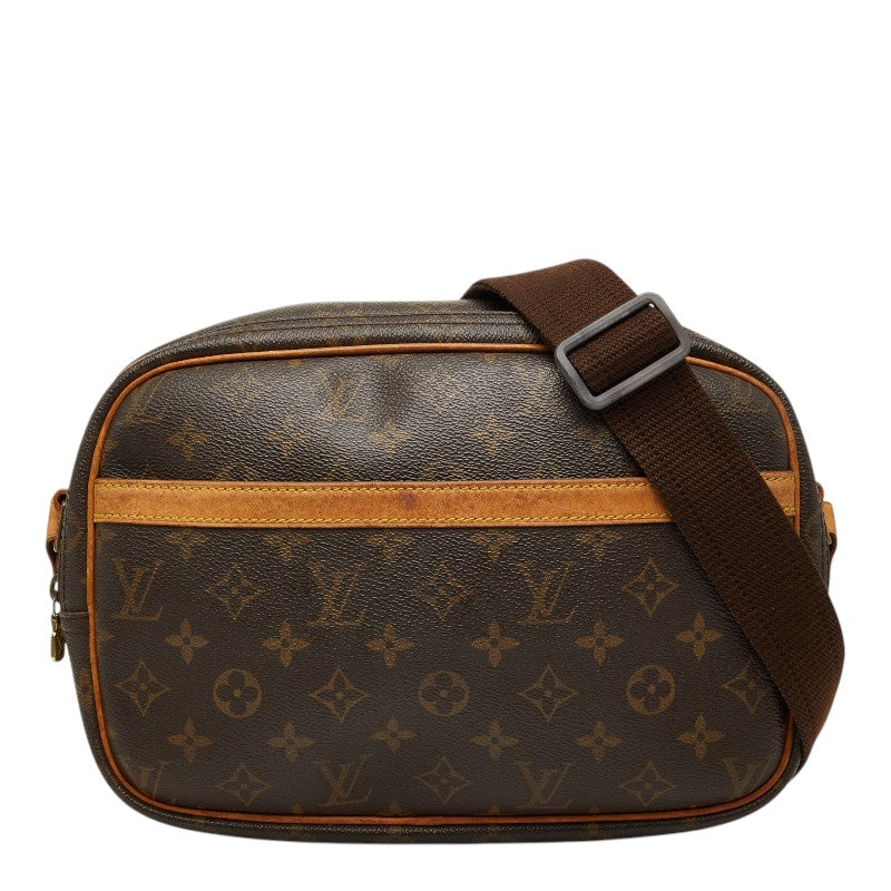 ルイ ヴィトン モノグラム リポーターPM 斜め掛け ショルダーバッグ M45254 ブラウン PVC レザー レディース LOUIS VUITTON 【中古】