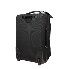 コーチ キャリーバッグ キャリーケース ブラック キャンバス レザー メンズ COACH 【中古】