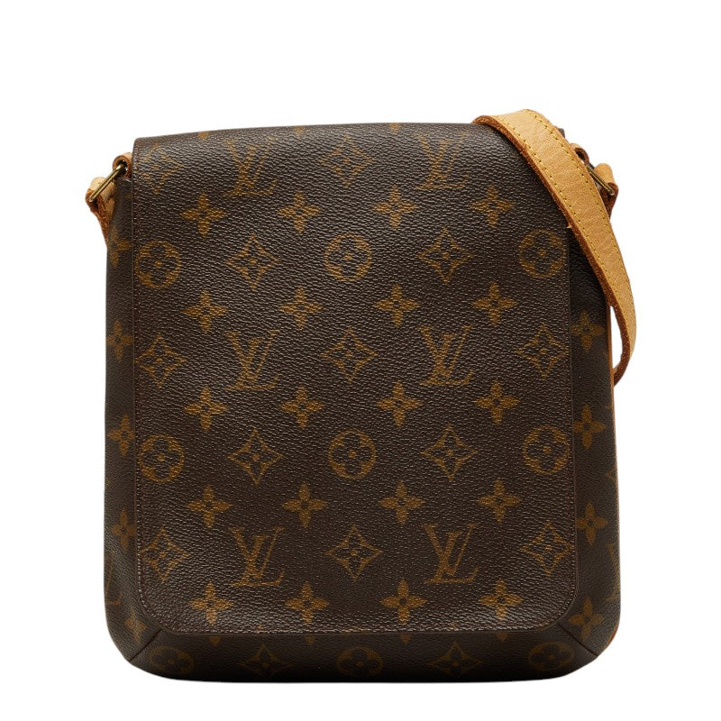 ルイ ヴィトン モノグラム ミュゼットサルサ ショート ショルダーバッグ M51258 ブラウン PVC レザー レディース LOUIS VUITTON 【中古】