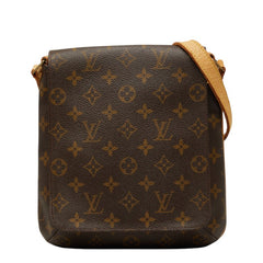 ルイ ヴィトン モノグラム ミュゼットサルサ ショート ショルダーバッグ M51258 ブラウン PVC レザー レディース LOUIS VUITTON 【中古】
