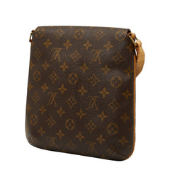 ルイ ヴィトン モノグラム ミュゼットサルサ ショート ショルダーバッグ M51258 ブラウン PVC レザー レディース LOUIS VUITTON 【中古】