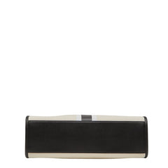 マイケルコース ミレラ ハンドバッグ ショルダーバッグ 2WAY ベージュ ブラック レザー キャンバス レディース Michael Kors 【中古】