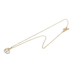 スワロフスキー Lady ハート ペンダント ネックレス ゴールド メッキ ラインストーン レディース SWAROVSKI 【中古】
