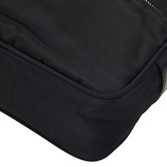 プラダ 三角ロゴプレート ショルダーバッグ BT0167 ブラック ナイロン レディース PRADA 【中古】