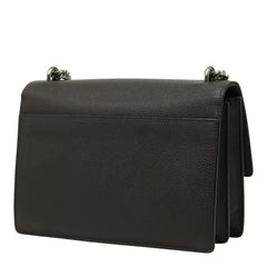 サンローラン YSLロゴ サンセット ミディアム チェーン ショルダーバッグ 442906 グレー レザー レディース SAINT LAURENT 【中古】