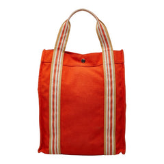 エルメス サックドプラージュ ノマードPM トートバッグ ハンドバッグ オレンジ マルチカラー キャンバス レディース HERMES 【中古】