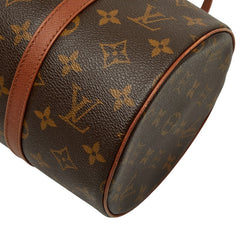 ルイ ヴィトン モノグラム パピヨン30(旧) ハンドバッグ M51365 ブラウン PVC レザー レディース LOUIS VUITTON 【中古】