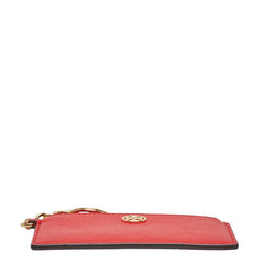 トリーバーチ ロビンソン コインケース カードケース チャーム レッド レザー レディース Tory Burch 【中古】
