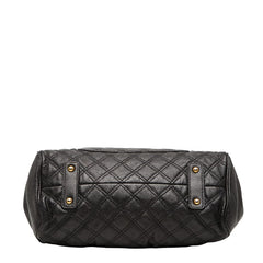 マークジェイコブス ザ スタム キルティング ハンドバッグ ブラック レザー レディース MARC JACOBS 【中古】