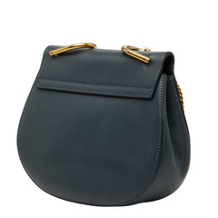 クロエ ドリュー ショルダーバッグ グレー スウェード レザー レディース Chloe 【中古】