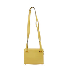 サルヴァトーレフェラガモ ハンドバッグ ショルダーバッグ E212709 イエロー系 レザー レディース Salvatore Ferragamo 【中古】