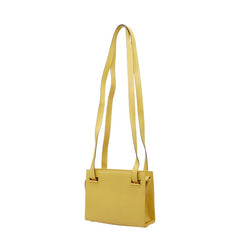サルヴァトーレフェラガモ ハンドバッグ ショルダーバッグ E212709 イエロー系 レザー レディース Salvatore Ferragamo 【中古】