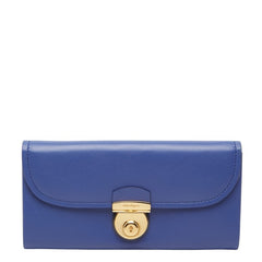 サルヴァトーレフェラガモ 長財布 KB-22C224 ライトブルー レザー レディース Salvatore Ferragamo 【中古】