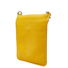 ロエベ アナグラム ショルダーバッグ イエロー レザー レディース LOEWE 【中古】