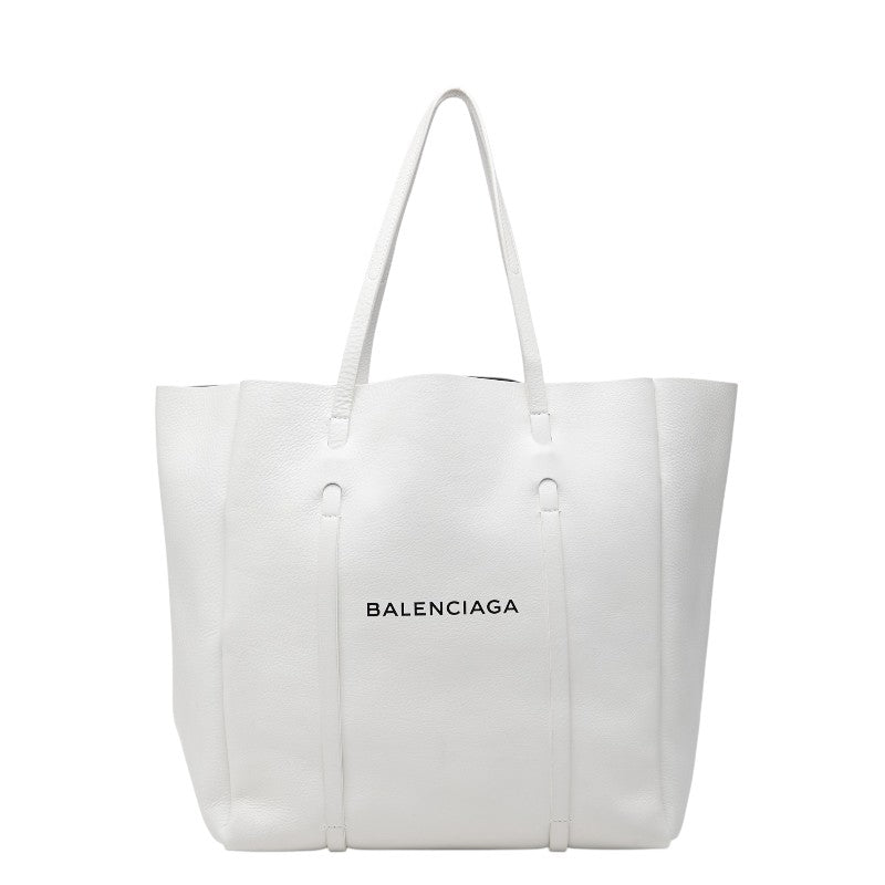 バレンシアガ エブリデイM トートバッグ ショルダーバッグ 475201 ホワイト レザー レディース BALENCIAGA 【中古】