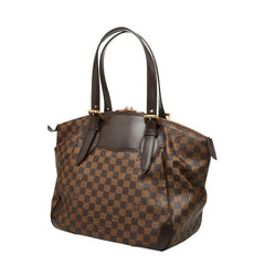 ルイ ヴィトン ダミエ ヴェローナGM ハンドバッグ トートバッグ N41119 エベヌ ブラウン PVC レザー レディース LOUIS VUITTON 【中古】