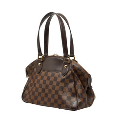 ルイ ヴィトン ダミエ ヴェローナPM ハンドバッグ N41117 ブラウン PVC レザー レディース LOUIS VUITTON 【中古】