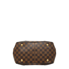 ルイ ヴィトン ダミエ ヴェローナPM ハンドバッグ N41117 ブラウン PVC レザー レディース LOUIS VUITTON 【中古】