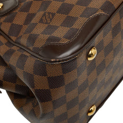 ルイ ヴィトン ダミエ ヴェローナPM ハンドバッグ N41117 ブラウン PVC レザー レディース LOUIS VUITTON 【中古】