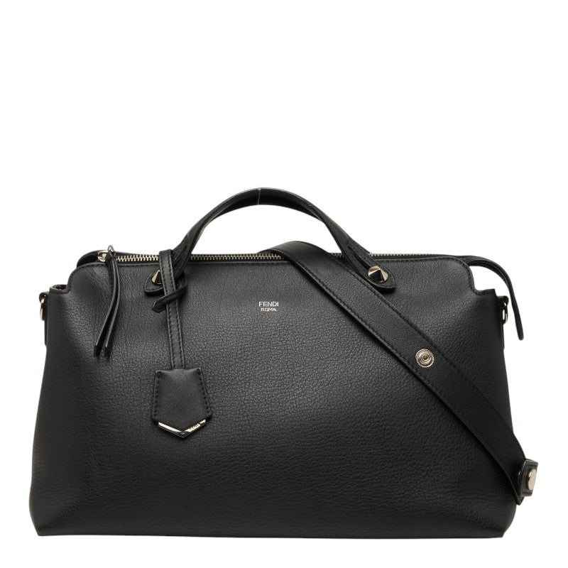 フェンディ バイザウェイ ラージ ハンドバッグ ショルダーバッグ2WAY 8BL125 ブラック レザー レディース FENDI 【中古】