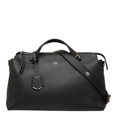 フェンディ バイザウェイ ラージ ハンドバッグ ショルダーバッグ2WAY 8BL125 ブラック レザー レディース FENDI 【中古】