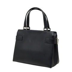 サルヴァトーレフェラガモ ガンチーニ ハンドバッグ AQ-21 0167 ブラック レザー レディース Salvatore Ferragamo 【中古】