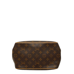 ルイ ヴィトン モノグラム バティニョール ハンドバッグ トートバッグ M51156 ブラウン PVC レザー レディース LOUIS VUITTON 【中古】